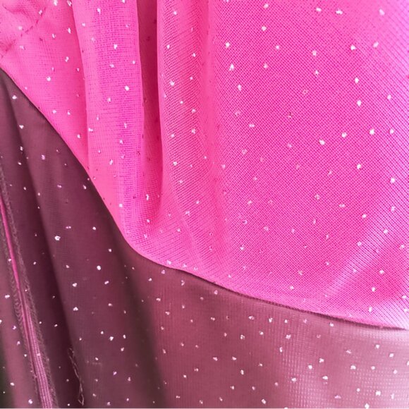 Le Chateau Pink and Purple Split Slip Maxi Dress Size XL - Picture 4 of 7